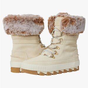 Sperry Beige Fur-Lined Boots